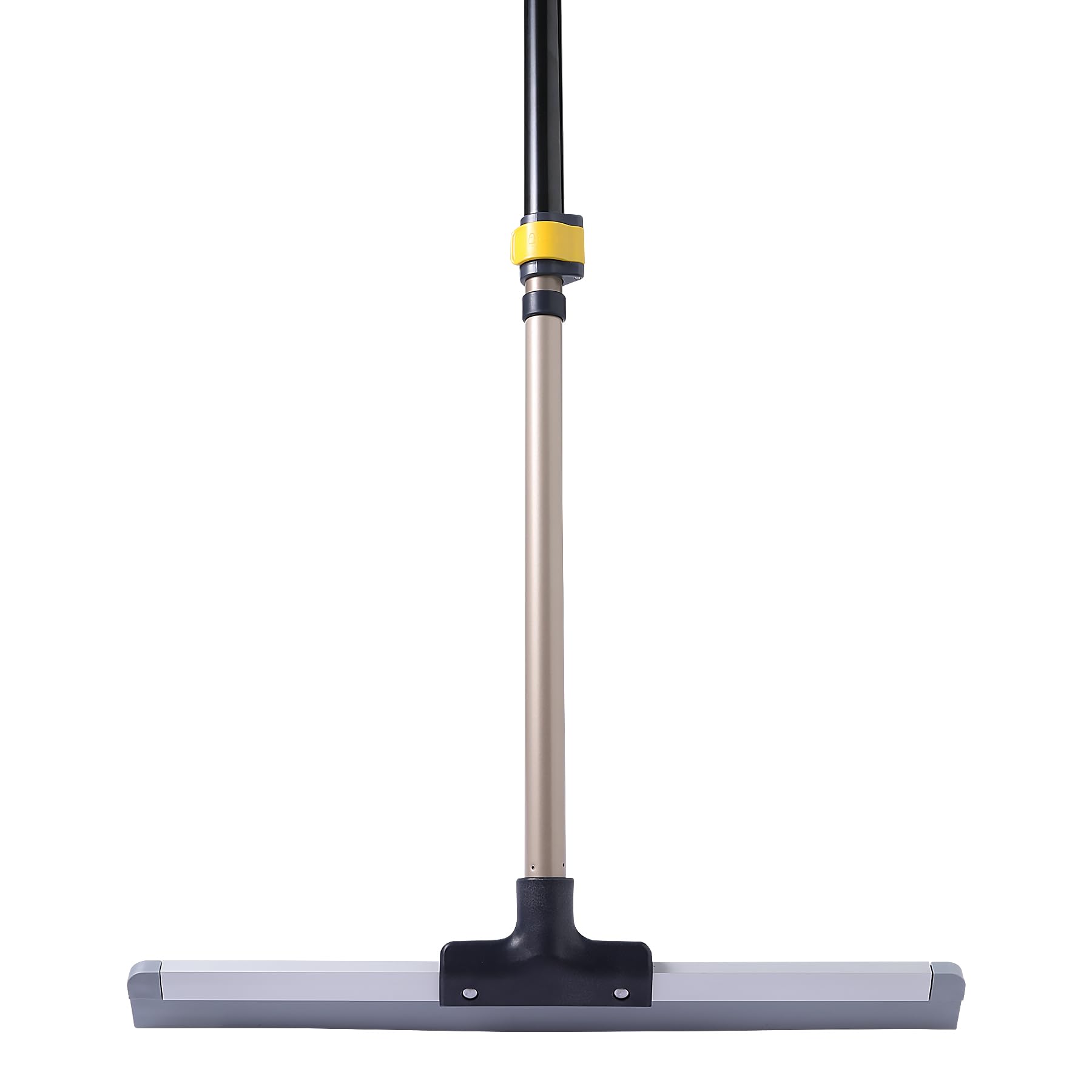 Yocada Floor Squeegee Scrubber Broom Rubber TPR Blade 140 cm Telescopic Rod Household Broom for Garage Courtyard Shower Bathroom Floor Marble Glass