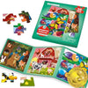 QUOKKA Magnetic Puzzles for 2 3 Year Olds - Travel Games for Kids Age 4 5 - Travel Toys for Toddlers on Plane Car Ride - 36 pc Jigsaw Farm Animals Games For 3 year olds - Plane Activities For Kids