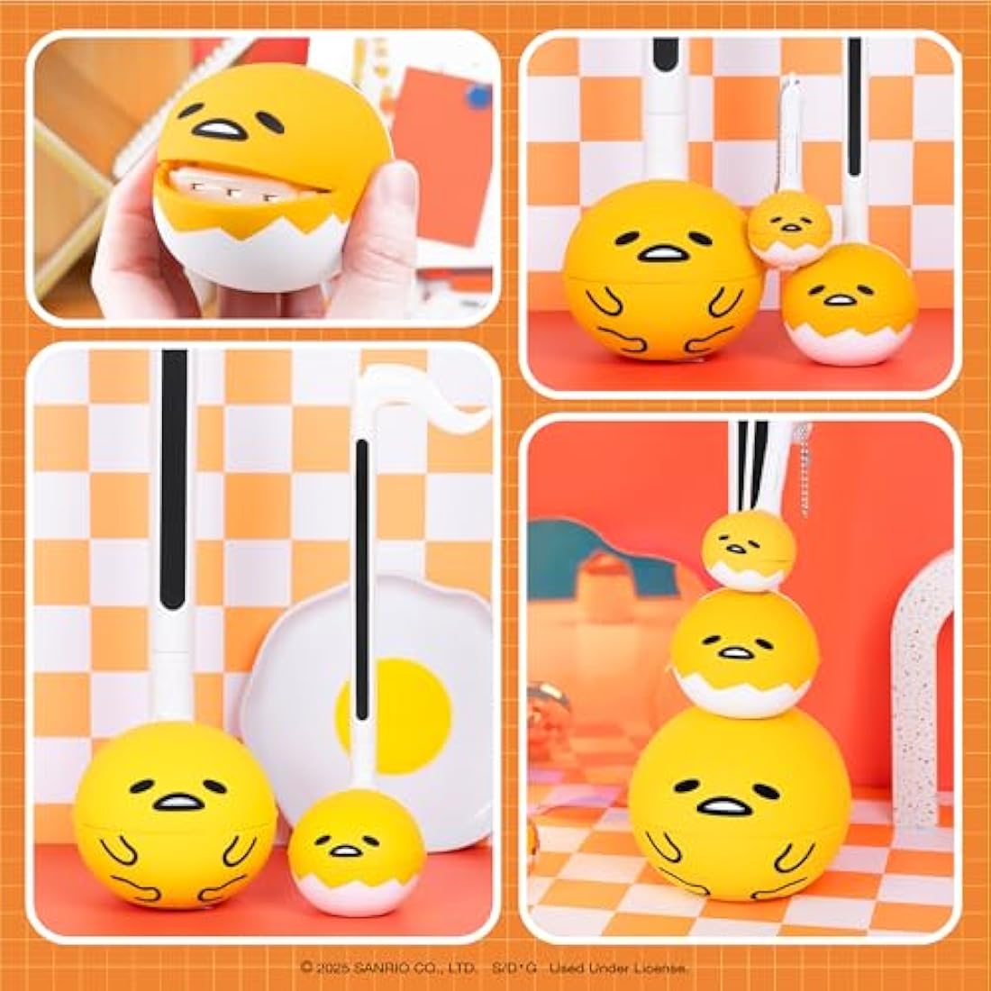 Otamatone Special Edition Sanrio (Gudetama) - Fun Electronic Musical Toy Synthesizer Instrument by Maywa Denki (Official Licensed) [Includes Song Sheet and English Instructions]