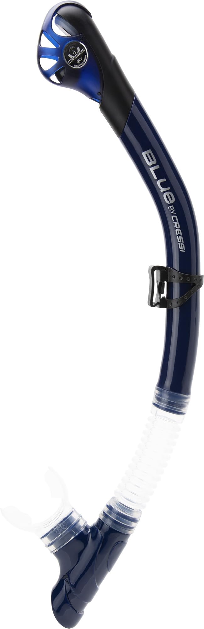CRESSI Tino Adventure Set Clear/Blue Navy [S/M] - Snorkel Set Tonga Fins, Tino Mask and Scilla Snorkel for Snorkelling and Diving, Transparent/Blue