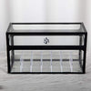 London Boutique Lipstick Organiser 21 Sections Lipstick Holder Storage with Lid Dustproof Extra High (Pine Green)