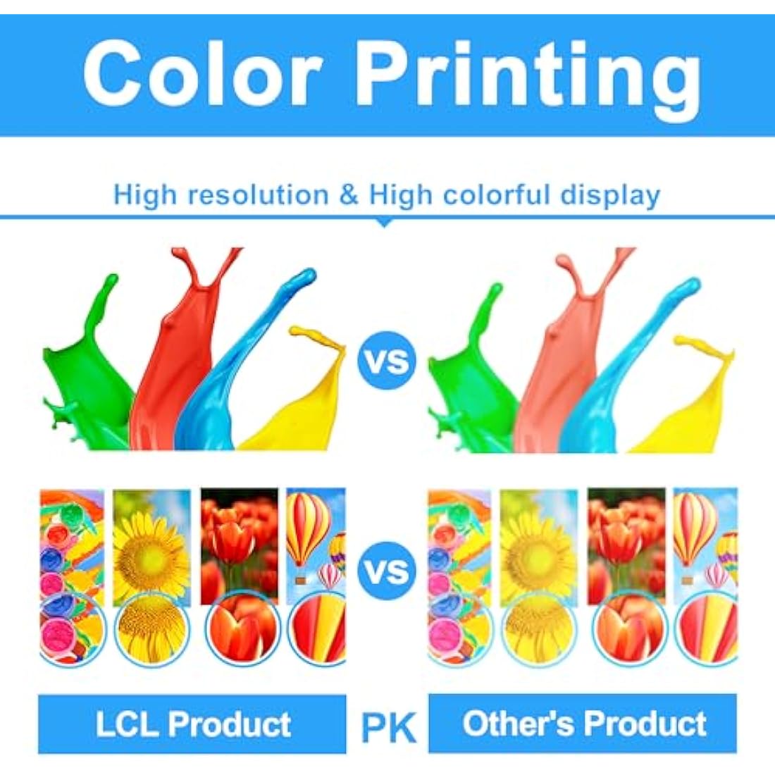 LCL T9441 Compatible Ink Cartridge Replacement for Epson T9441 T9442 T9443 T9444 for Epson WorkForce Pro WF-C5210 WF-C5210DW WF-C5290 WF-C5290DW WF-C5710 WF-C5710DWF WF-C5790 WF-C5790DWF (4 Pack)