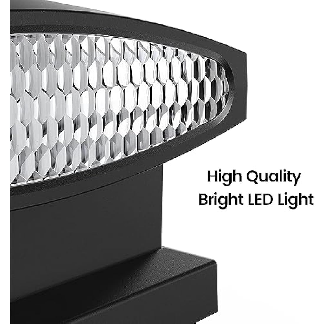 Siedinlar Solar Post Cap Lights Outdoor, 2 Modes 24 LED Solar Powered Fence Deck Light for 4x4 5x5 6x6 Posts Garden Patio Decoration Warm White & Cool White, Black (4 Pack)