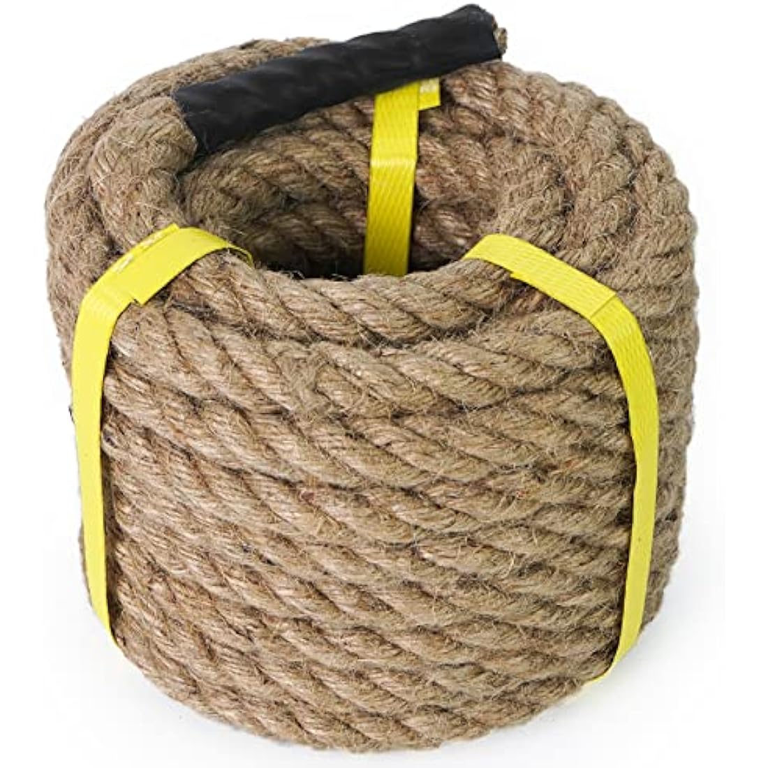Aoneky Jute Rope - 14/16/20/25/30/40/50mm Heavy Duty Twisted Natural Hemp Rope for Garden, Tug of war, Nautical, Chandelier, Climbing Hammock and DIY Art Ideas for Decorate (30mm /30m)
