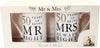 50 Years Mr & Mrs Mugs Amore Mug Set in A Gift Box
