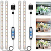 Kullsinss Grow Lights for Indoor Plants, 6000K/3000K/660nm Full Spectrum LED Plant Grow Light Strips with 10 Dimmable Levels, 3/9/12H Timer, Sunlike Grow Lamp for Hydroponics Succulent, 2 Pack