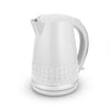 Tower T10075WHT Solitaire Kettle with 360? Swivel Base Cord Storage 1.5L 3KW White and Chrome Accents