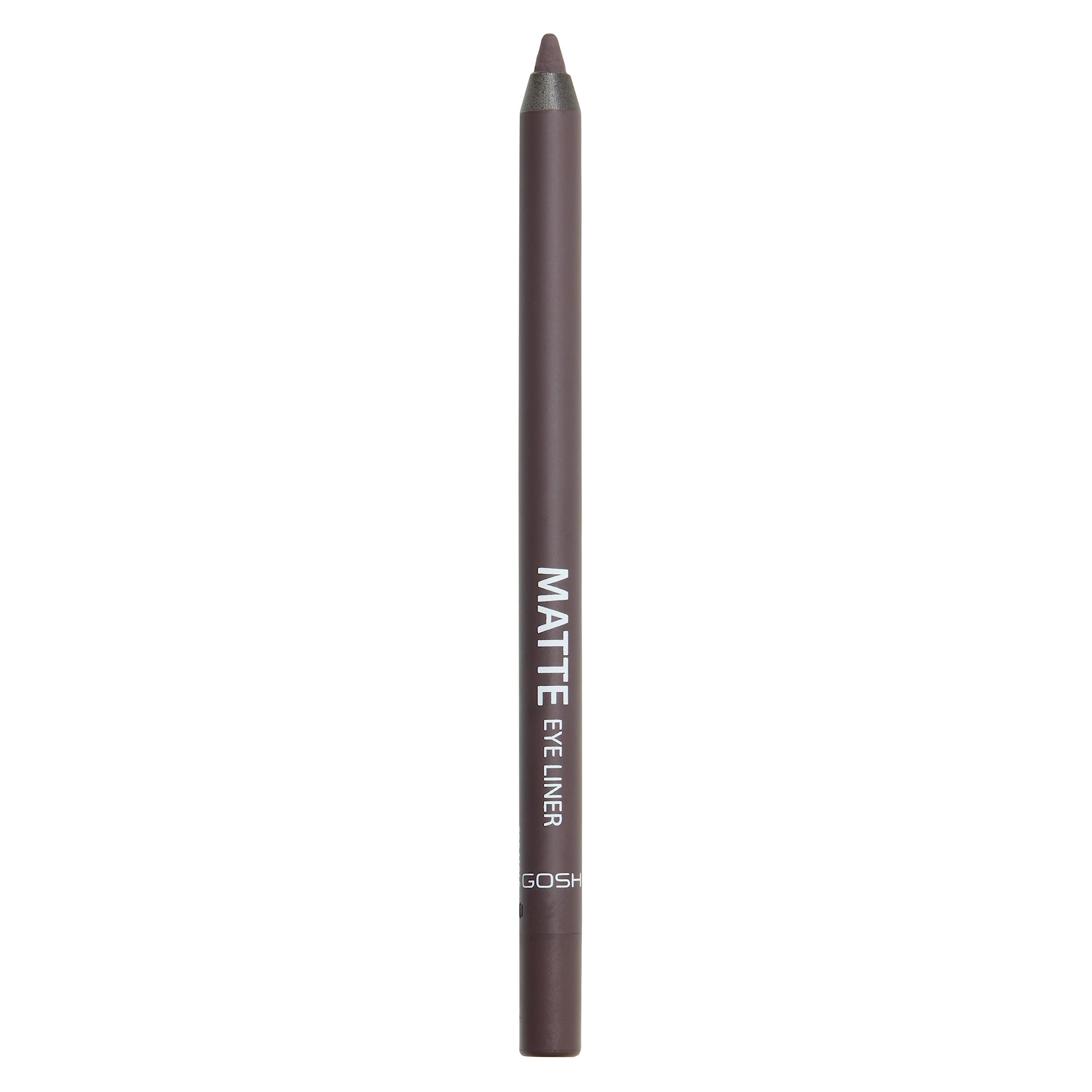 GOSH Taupe Eyeliner Matte I Waterproof Eyeliner Pencil I Soft & Creamy for Easy Application I Highly Pigmented Eye Pencil I Longlasting &