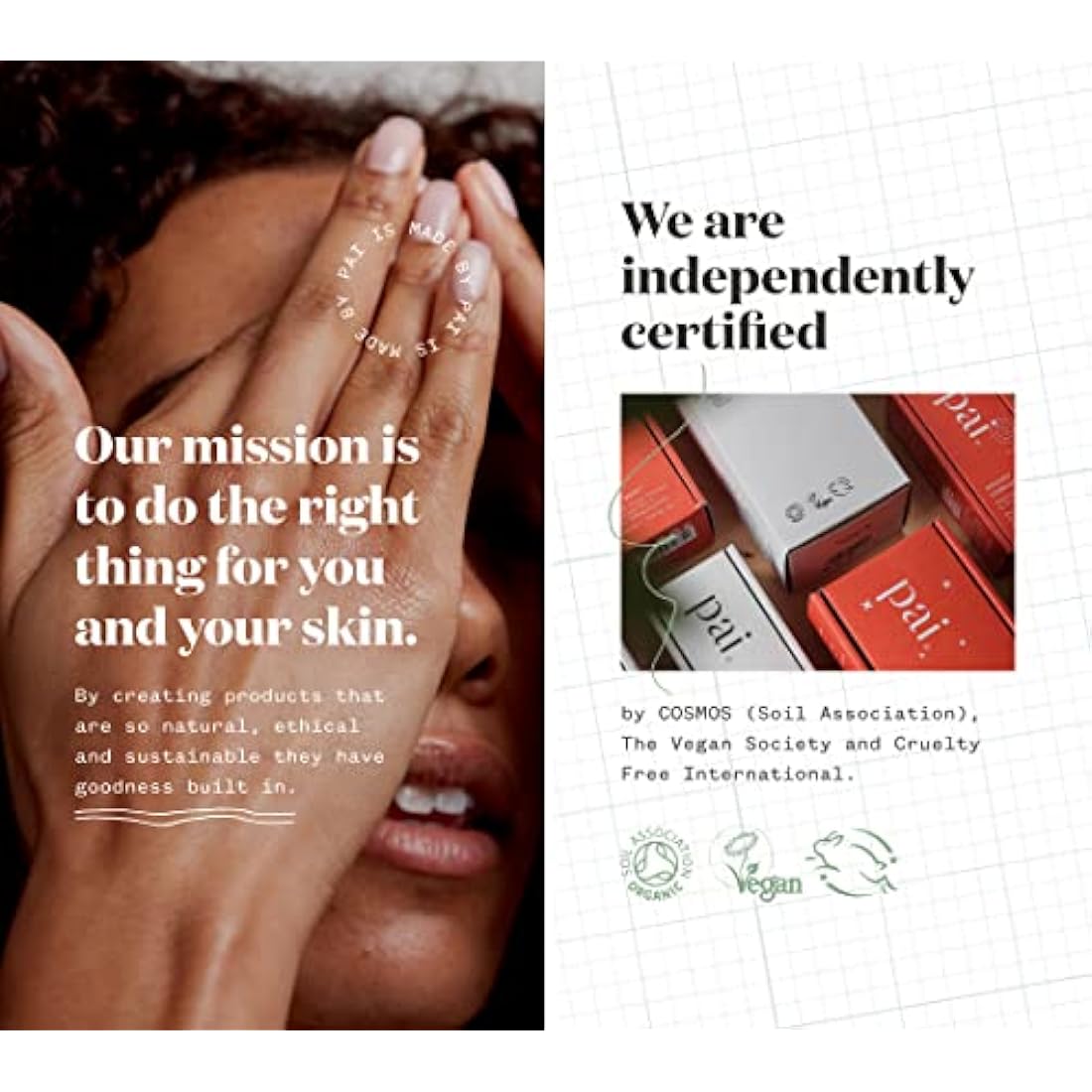 Pai Skincare Love and Haight Face Moisturiser 50ml, for Dry & Dehydrated Skin, Hydrating Face Cream with Avocado & Jojoba, Vegan Moisturiser with Jasmine & May Chang Scent