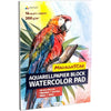 TRITART A2 Size Watercolour Paper - Mixed Media Art Sketch Pad - 300 GSM Cartridge Paper - Thick Acrylic Paper Artists Sketchbook for Drawing Board or Painting