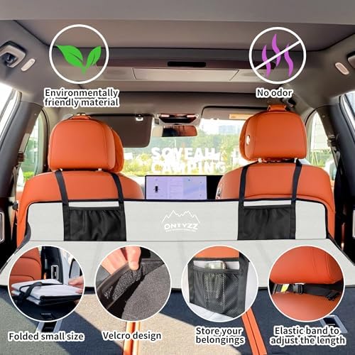 ONTYZZ Non-inflatable Car Camping Mattress Collapsible SUV Bed Mattress for Sleeping Portable Car Back Seat Extender for Car SUV Truck