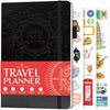 Legend Travel Planner – Vacation Itinerary Organizer – Travelling Journal for Women, Men & Couples – Traveling Log (Black)