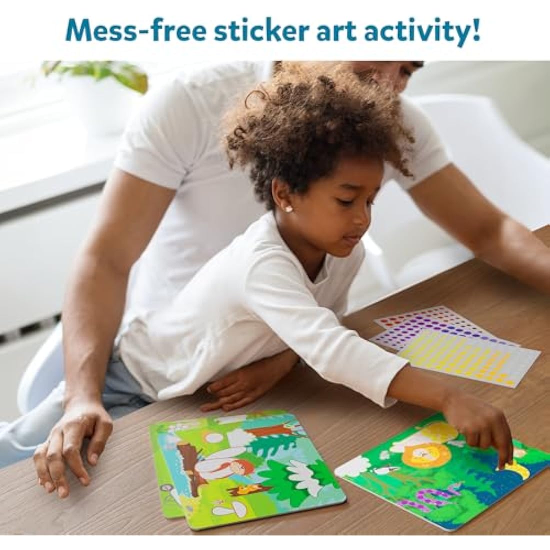 Skillmatics Dot It Sticker Art - Animals, Mess-Free Fun for Kids, 500+ Stickers, Craft Kits, DIY Activity, Travel Toys, Gifts for Boys & Girls Ages 3, 4, 5, 6, 7