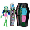 Monster High Doll and Fashion Set, Ghoulia Yelps Doll, Skulltimate Secrets: Neon Frights, Dress-Up Locker with 19+ Surprises, HNF81