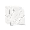 Fantasnight Marble Stick on Tiles 30 x 30cm 50Pcs White Tile Stickers Self Adhesive Wall Tiles PET Peel and Stick Wall Glossy Stickers for Kitchen