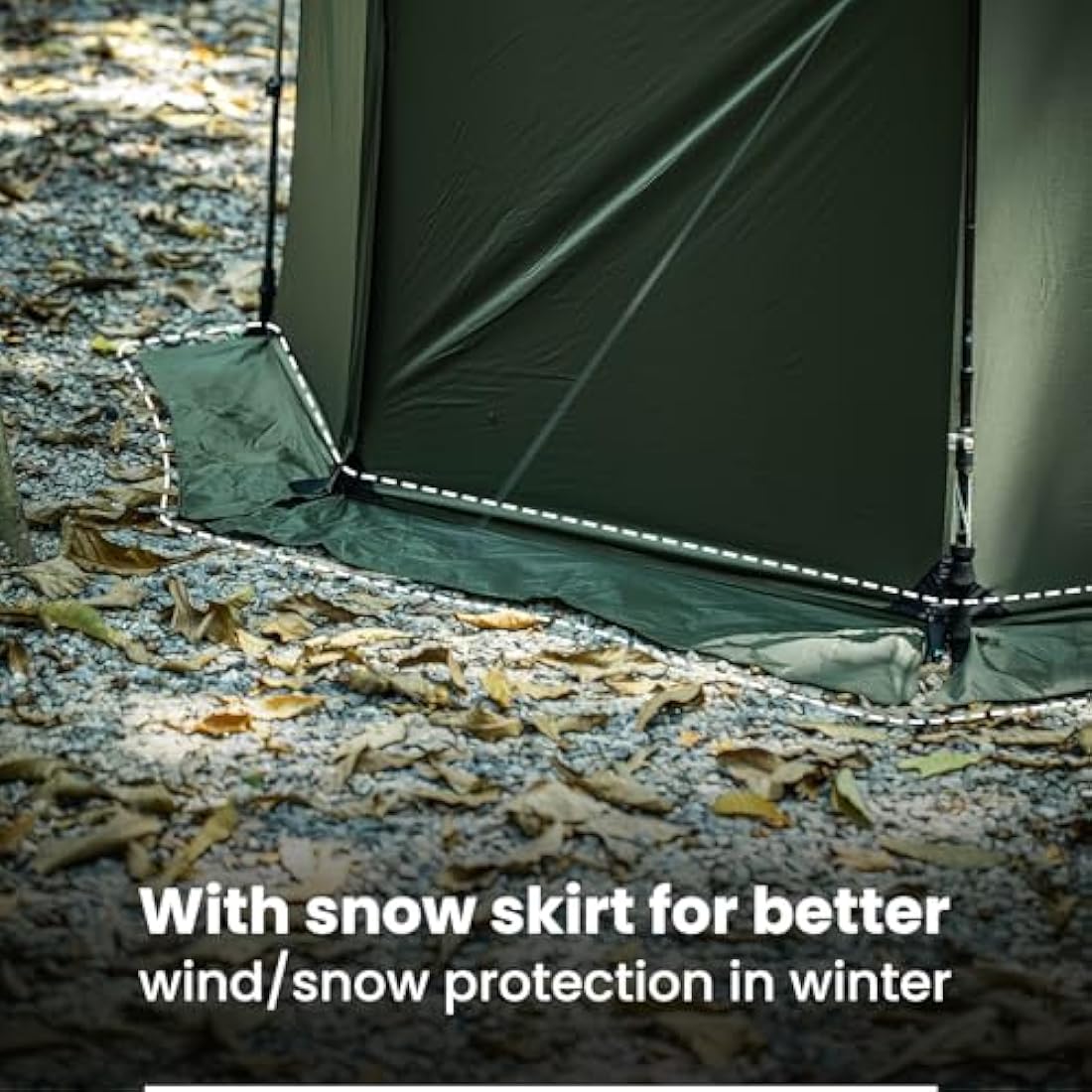 OneTigris TEGIMEN Hammock Hot Tent with Stove Jack, Spacious Versatile Wall Tent with Snow Skirt, 3000mm Waterproof with Zippered Tent Bag (Ranger Green)