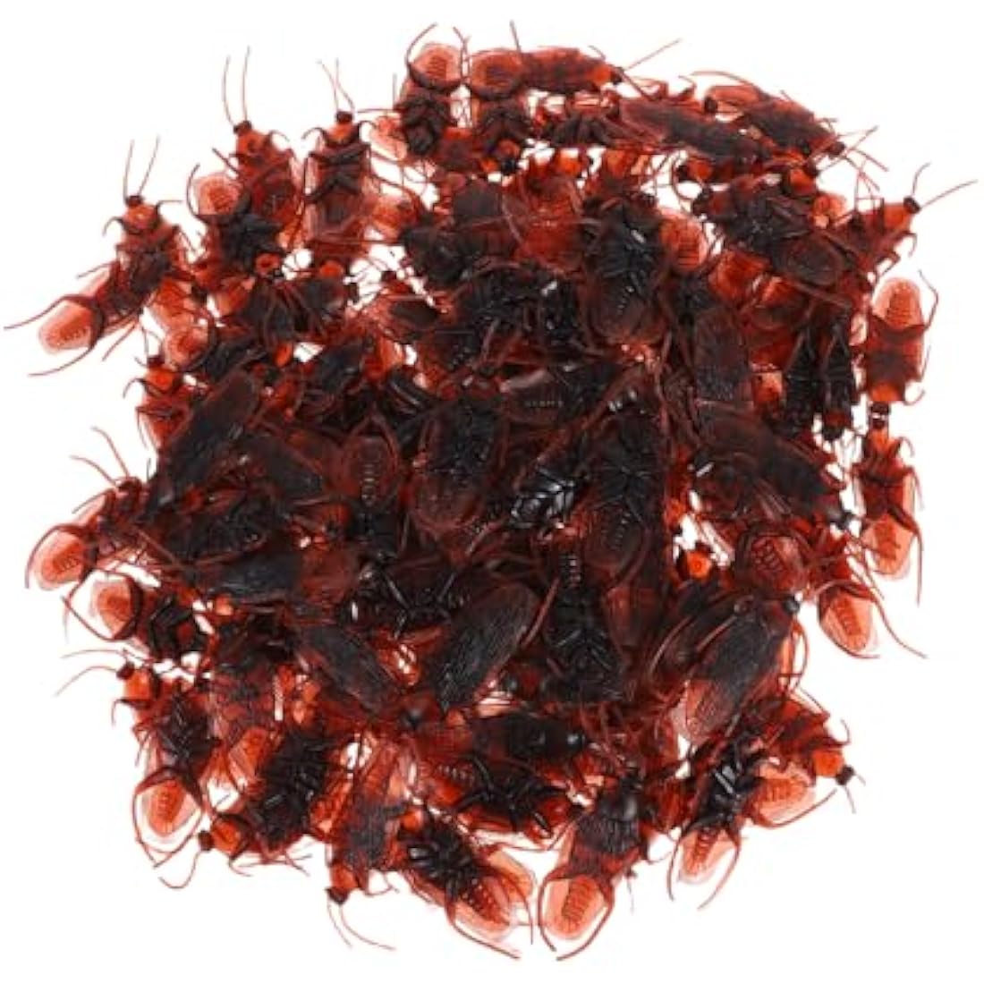 Tomaibaby 150pcs Realistic Roach Plastic Fake Novelty Insects Bugs Joke Toys Prank Prop for April Fools Day Halloween Party Favors Decoration