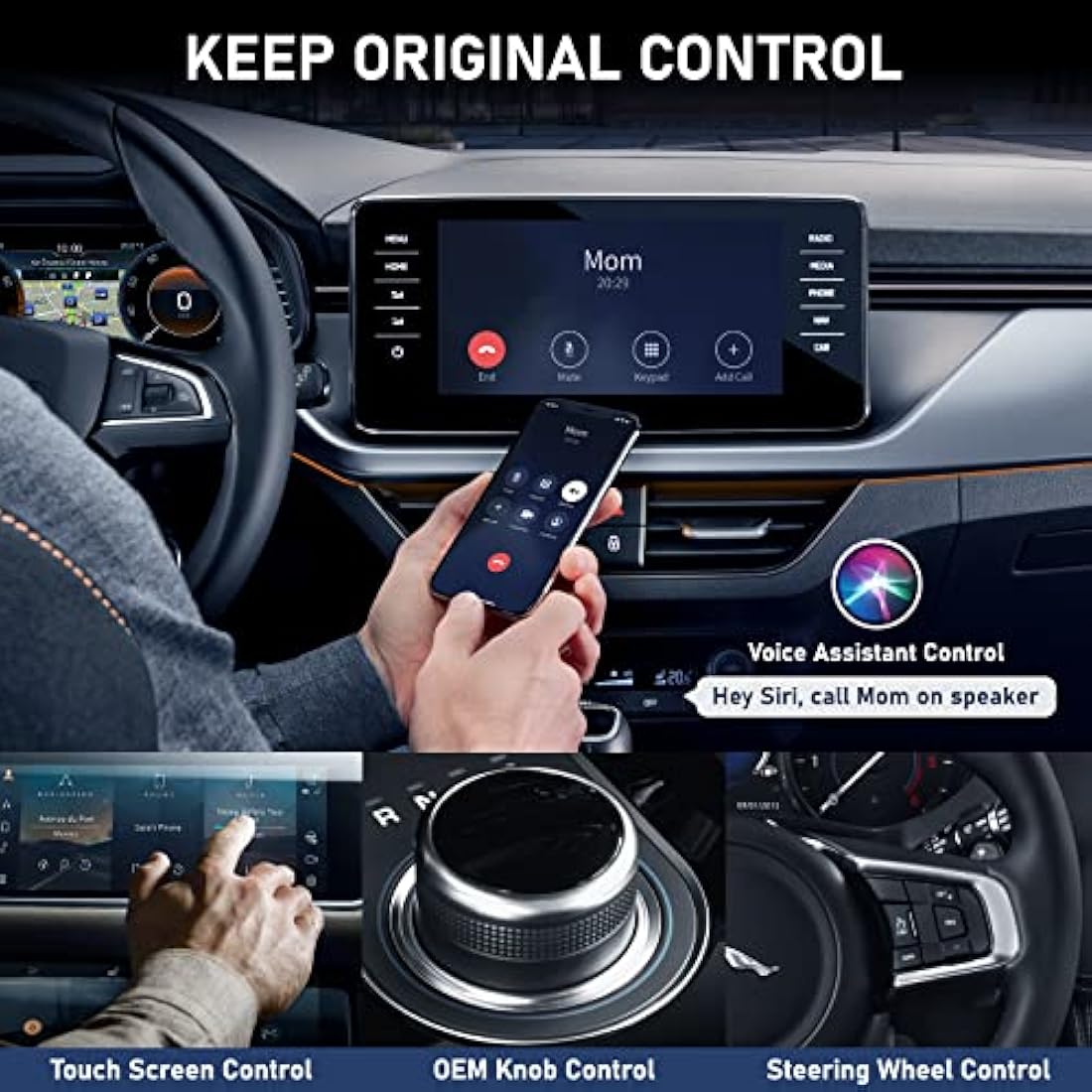 CarPlay Wireless Adapter for Factory Wired CarPlay 2024 Upgrade Plug & Play Wireless CarPlay Dongle Converts Wired to Wireless Fast and Easy Use Compatible with Cars from 2015 & iPhone iOS 10+