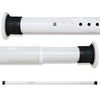 Extendable Shower Curtain Rod No Drilling Telescopic Curtain Poles Wardrobe Clothes Rail Carbon Steel 310-360CM White Adjustable Spring Tension Rod