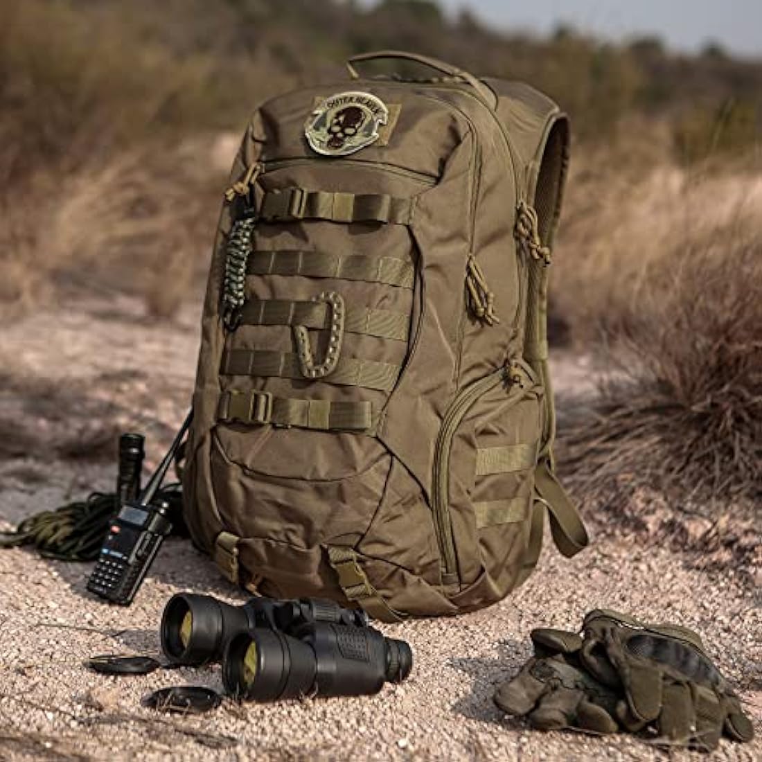 Mardingtop 35L Military Tactical Backpack Practical Rucksack for Men Outdoor Hiking Backpack Patrol MOLLE Army Backpack for Hiking, Camping, Traveling