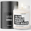 Funny Anniversary Candle Gifts - Luxury Soy Wax - Vanilla, Jasmine, Sugared Almond - Makester