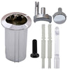 YUCKMZ Compatible With Roca D2D Dual Flush Push Button & Threaded Push Rods Long Body AH0001700R Chrome