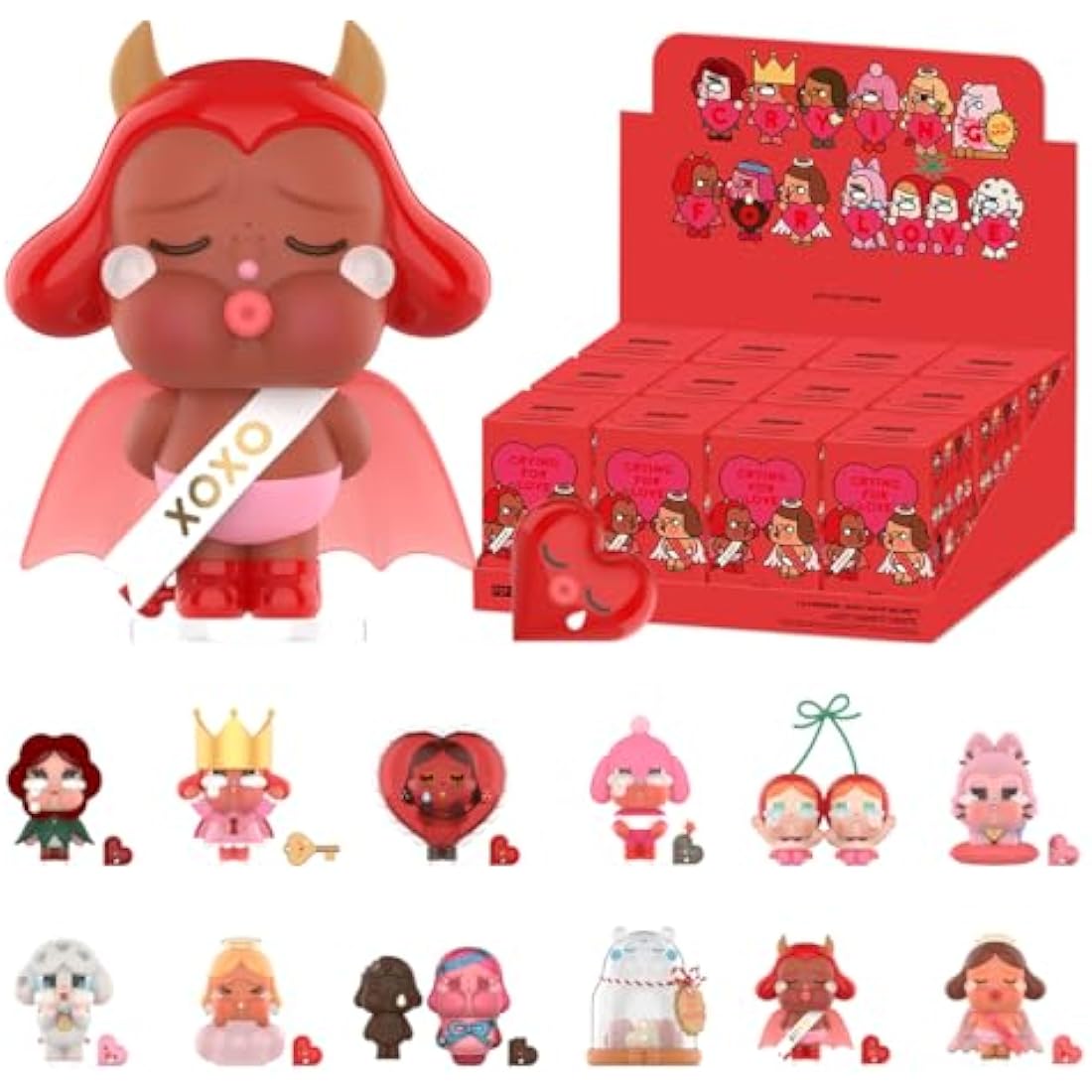 POP MART CRYBABY Crying For Love Seriess Whole Set Premium Design Gifts for Women Fan-Favorite Collectible Chic Art Toy Action Figure