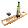 Estink Bath Tray, Bamboo Bathtub Caddy Tray Bridge Wooden Bath Caddy Tray Bath Shelf Over Tub Bathroom Board Storage Shelf Tidy Relax Organiser, 27.3