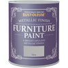 Rust-Oleum Metallic Finish Furniture Paint Silver 750ml