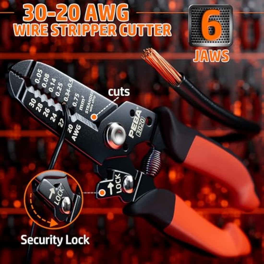 PEBA Dupont Crimping Tool AWG32-20, Ratchet Crimper Toolkit with 26 Types of Dupont Male/Female Pin Connectors and JST Terminals, for 2.0-3.0 mm, JST Series, Dupont, KF2510, Molex Connectors, etc