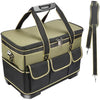 Noosverl Tool Bag,Large Tool Bag Storage Organiser Tote,Muti-Purpose with Adjustable Shoulder Strap Heavy Duty 40 x 23 x 28 cm