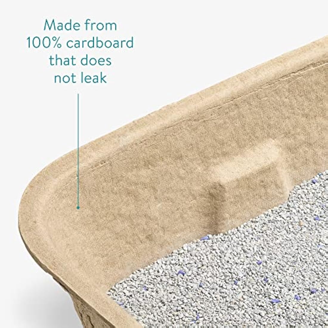 Navaris Disposable Cat Litter Trays (Pack of 10) - Cardboard Liner Tray for Cats Made of 100% Paper - Use Alone or As Box Liners - 40.5cm x 30cm