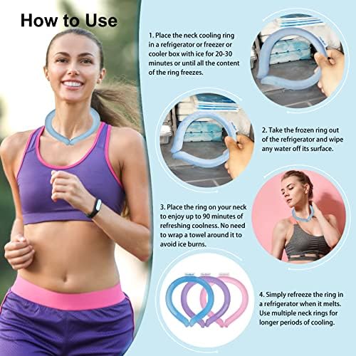 Charmyth Neck Cooler, Neck Cooling Tube Starts Below 15°C (59°F), Cooling around the Neck for Heat Dissipation Summer Outdoor