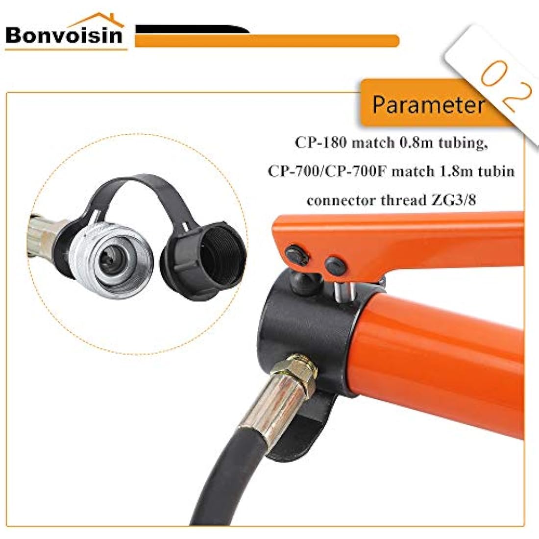 Bonvoisin Manual Hydraulic Pump CP-180 Hand Pump Using with Multiple Hydraulic Tools