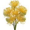 Briful 6 PCS Artificial Chrysanthemum Flowers Yellow Artificial Flowers Spider Mum Fake Flowers Pick Artificial Spider Mum Flowers for Floral Arrangment Wedding Bouquet Home Bathroom Decor