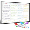 Smart Panda Weekly Planner Whiteboard - Magnetic Meal and Family Planner for Fridge - Chore Chart and Calendar - A3 Size