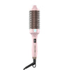 K&K Thermal Round Brush, Curling Iron with LED Display, Dual Voltage Hair Styling Tool (Pink, 45mm)