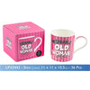 Pink "Miserable Old Woman" Novelty Fine China Mug with Matching Presentation Box