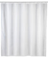 WENKO Shower curtain single-colour White 120 x 200 cm - waterproof, easy to clean, Polyethylene, 120 x 200 cm, White