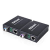 10Gtek a pair of Gigabit Ethernet Media Converters with a pair of Bidi Singlemode Simplex LC SFP, 10/100/1000M RJ45 to 1000Base-LX, up to 20km, with