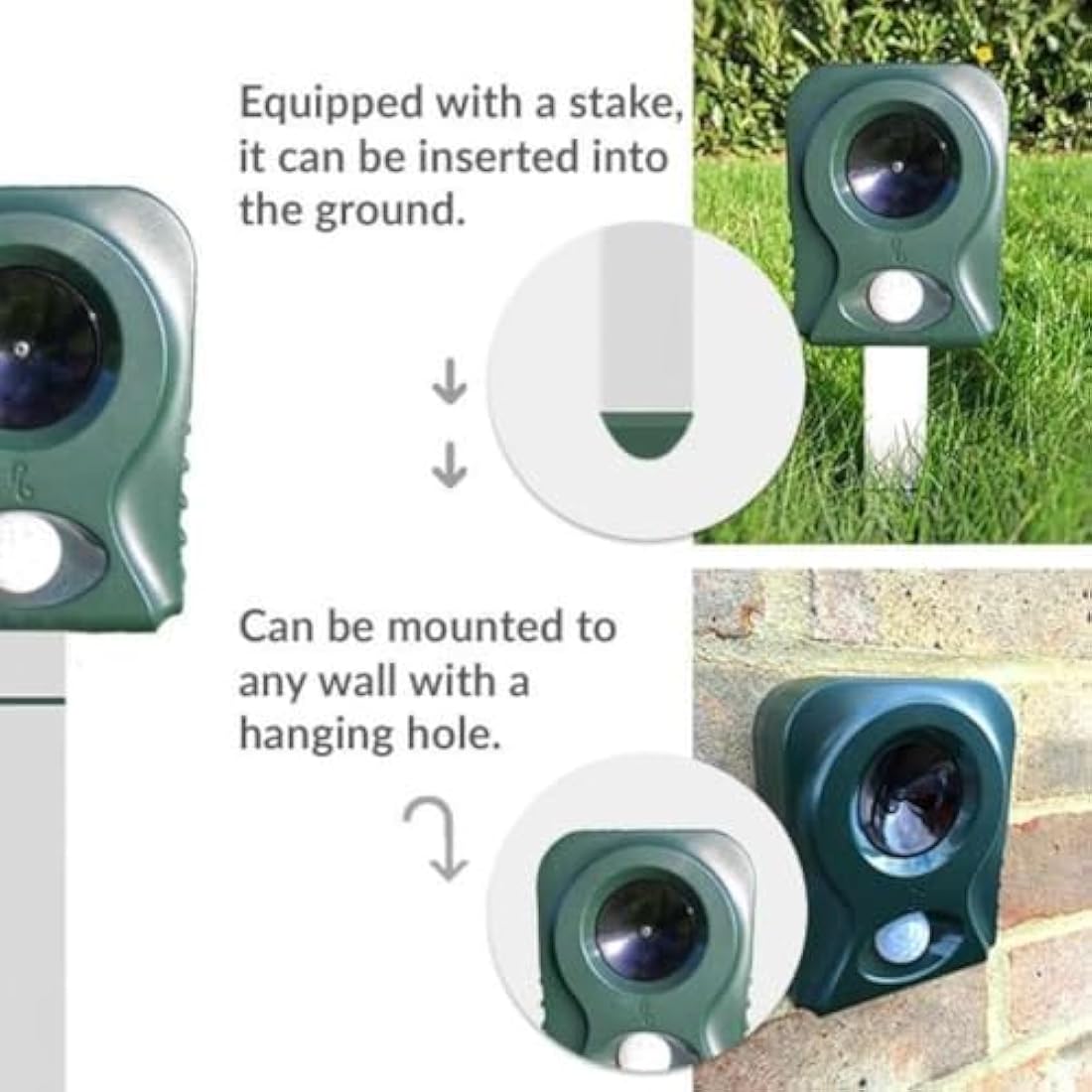 Pestbye® Battery Operated Cat Repellent V2 - Easy To Use Ultrasonic Cat Scarer with HyperResonance Frequency