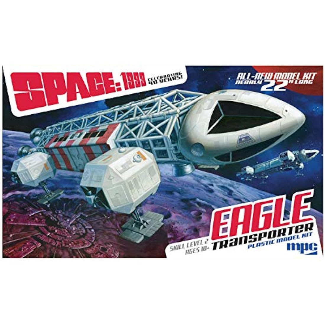 MPC MPC825 Space:1999 Eagle Transporter 22 Long Plastic Model