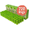 Benevo Biodegradable poop bags (720pk). Compostable doggy poo bags. Plastic free disposable waste eco bags. EN13432 certified cornstarch green doggie bags. (6 Pack (720 bags))