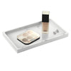 Emibele Jewelry Organizer Resin Tray, Kitchen Bathroom Dresser Vanity Tray Jewelry Dish Ring Holder Cosmetic Organizer for Candle Perfume Soap Shampoo