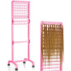 Adjustable Braiding Hair Rack with 160 Pegs, 2-sided Braid Rack for Braiding Hair, Movable Hair Racks for Braiders Standing with Wheels, Hair Extension Holder for Braiders, Hairstylists