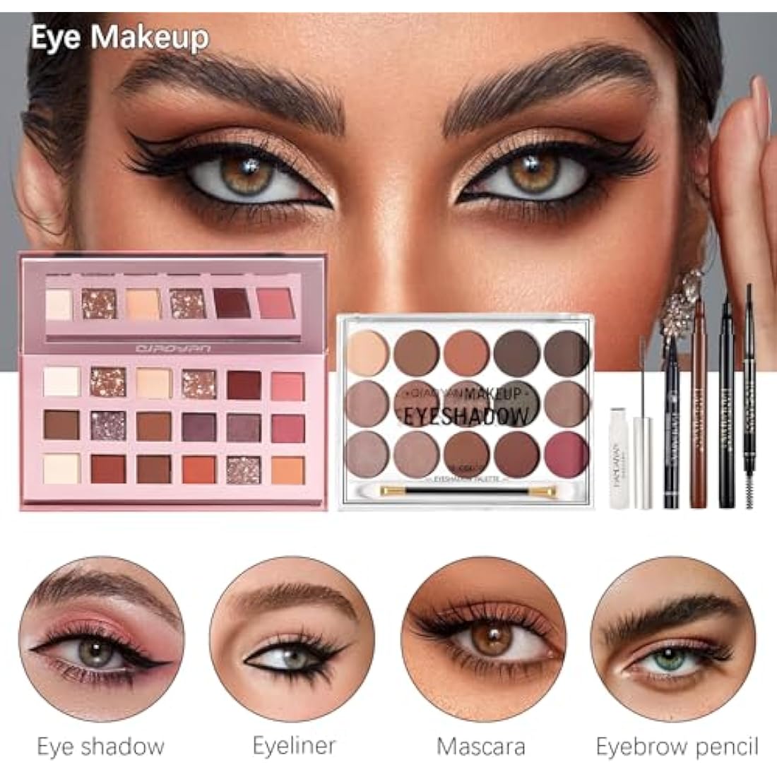 Make Up Set, Makeup Kit for Women, All In One Make up Kit, Makeup Gift Sets for Women Includes Makeup Aid Belt Foundation Eyeshadow Palette Lipstick Eyeliner Mascara Cosmetic Brush