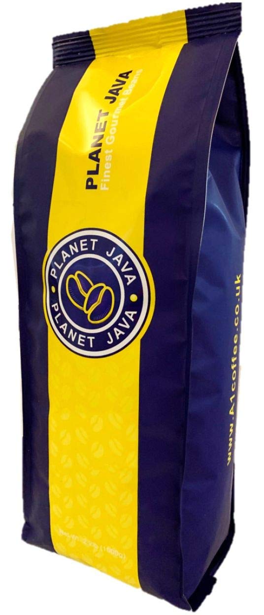 Planet Java Medio Smooth Full Medium Roast Coffee Beans 1kg Bag, Roasted in Small Batches in The UK - Espresso Blend for All Coffee Machines