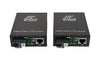 BAUDCOM Single Fiber Gigabit Single Mode Fiber Media Converter, 10/100/1000M, 1000Base-FX to 10/100/1000Base-T, Built-in Fiber Module, SMF,