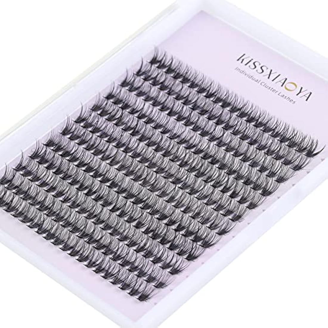 Cluster Eyelash 240pcs 40D 0.07 D Curl 9mm Cluster Eyelashes Extensions, Soft Individual Lashes Natural False Eyelashes Clusters DIY Eyelash Extension At Home (9mm, 40D-D-0.07)