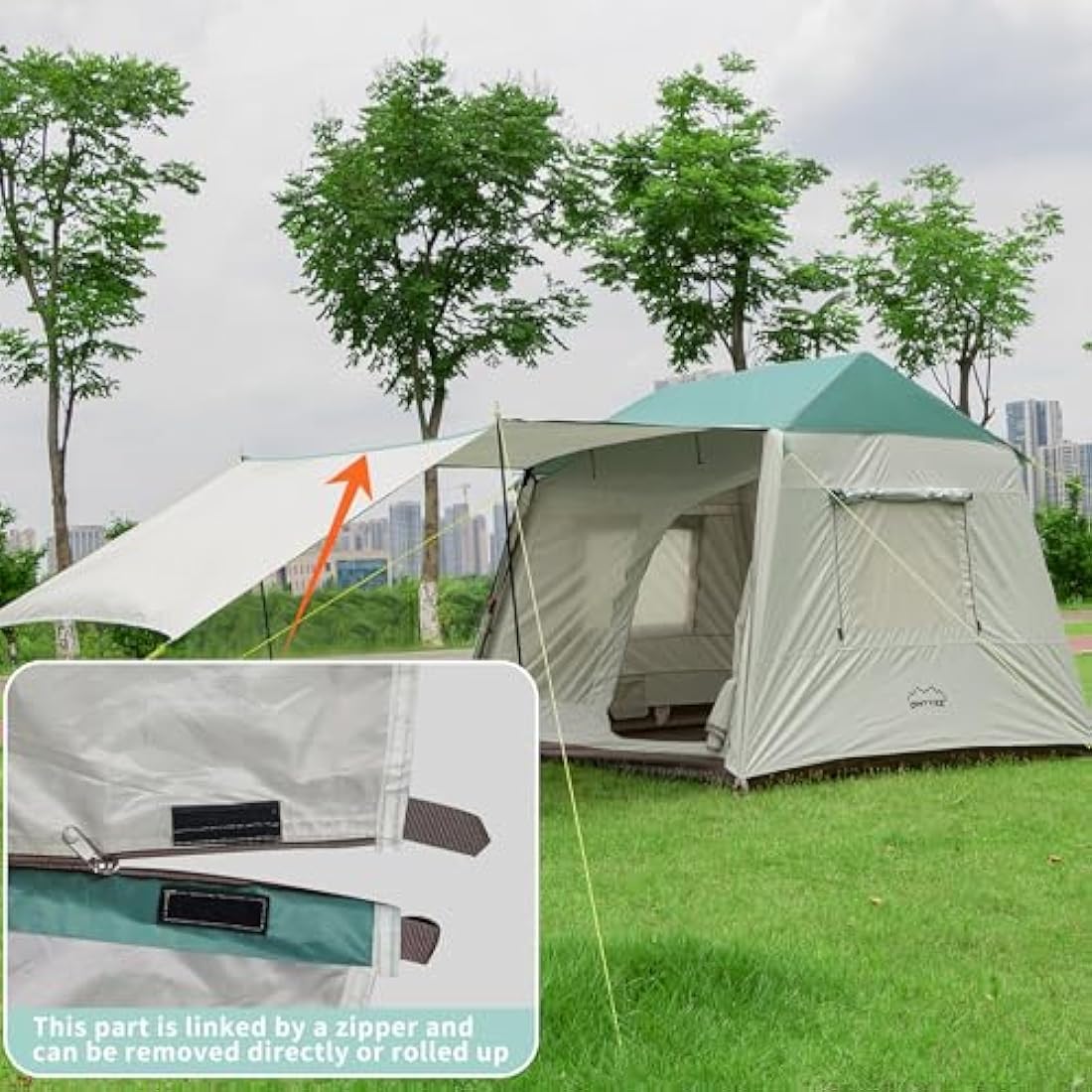 Camping Waterproof Tents Large Family Dome Tents for Outdoor Hiking Picnic Traveling Courtyard